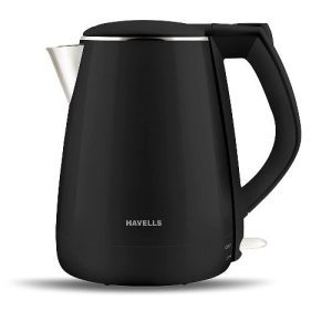 Bajaj New KTX DLX 1.5 Litres Stainless Steel Electric Kettle (Detachable  Base, Auto Shut-off, Black) - Khosla Electronics