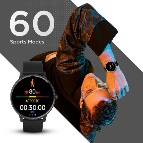 OnePlus Nord Watch with 1.78 AMOLED Display, 60 Hz Refresh Rate, 105  Fitness Modes, 10 Days Battery, SPO2, Heart Rate, Stress Monitor, Women  Health Tracker & Multiple Watch Face [Midnight Black]
