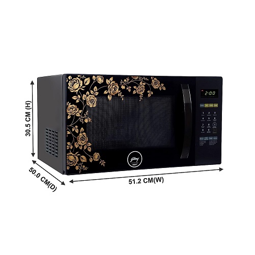 500 Watt Black Godrej Microwave Oven