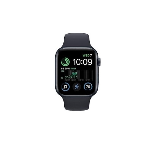 Gen) Smart Tracker, (2nd Crash Case Apple Resistant Water Heart mm] SE Watch Band. Detection, [GPS Retina Khosla w/Midnight Fitness Rate Watch Display, & Aluminium - 44 Midnight & Sleep Monitor, Sport